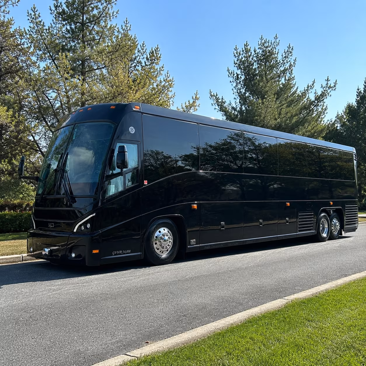 bakersfield charter bus services exterior